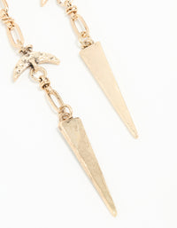 Gold Dagger Drop Earrings - link has visual effect only