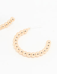 Gold Textured Large Hoop Earrings - link has visual effect only