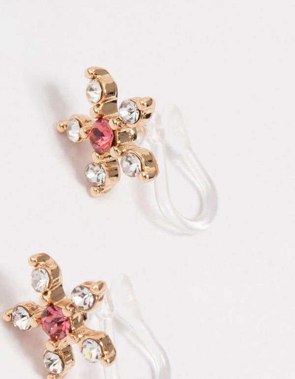 Gold Diamante Ear Cuff 3-Pack