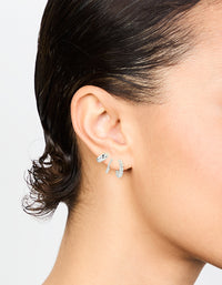 Silver Mixed Hoop Earrings 3-Pack - link has visual effect only