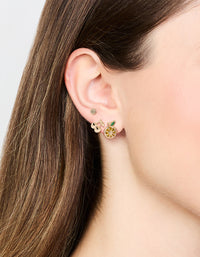 Gold Cherry & Lemon Stud Earrings 3-Pack - link has visual effect only