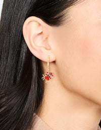 Gold Diamante Mini Crab Drop Earrings - link has visual effect only
