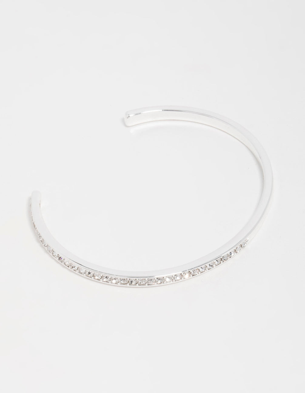 Silver Half Open Wrist Cuff
