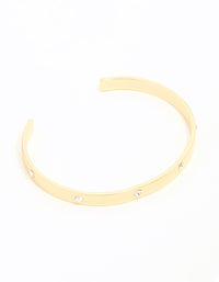 Gold Diamante Open Wrist Cuff - link has visual effect only