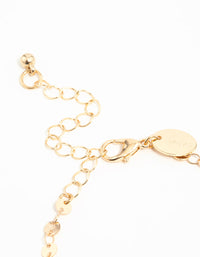 Gold Diamante & Chain Heart Bracelets 4-Pack - link has visual effect only