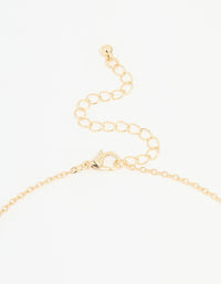Gold Plated Enamel Mary Pendant Necklace - link has visual effect only