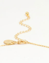Gold Plated Dove Pendant Necklace & Stud Earrings Set - link has visual effect only