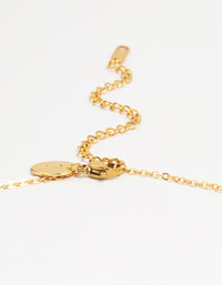 Waterproof Gold Plated Stainless Shell Petal Flower Pendant Necklace - link has visual effect only