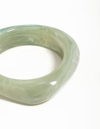 Green Acrylic Marbled Bangle - link has visual effect only