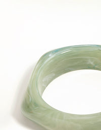 Green Acrylic Marbled Bangle - link has visual effect only