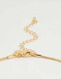 Gold Plated Rondell Pendant Necklace - link has visual effect only