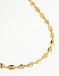 Gold Plated Mini Mariner Chain Necklace - link has visual effect only