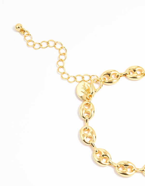 Gold Plated Mariner Chain Bracelet