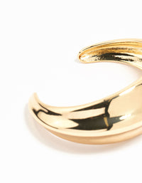 Gold Plated Thick Wrist Cuff - link has visual effect only