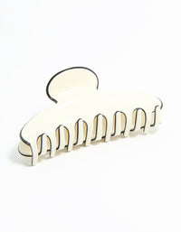 Cream & Black Claw Clip - link has visual effect only