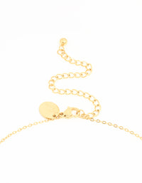 Waterproof Gold Plated Stainless Steel Butterfly Layered Necklace - link has visual effect only