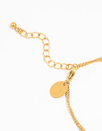 Waterproof Gold Plated Stainless Steel Heart Bracelet - link has visual effect only