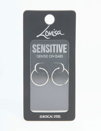 Surgical Steel Sleeper Earrings 16 MM - link has visual effect only