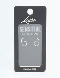 Surgical Steel Sleeper Earrings 7 MM - link has visual effect only