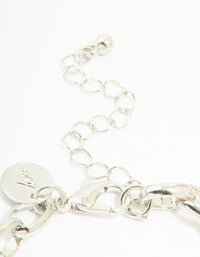 Mixed Metals Heart Watch & Butterfly Charm Bracelet - link has visual effect only