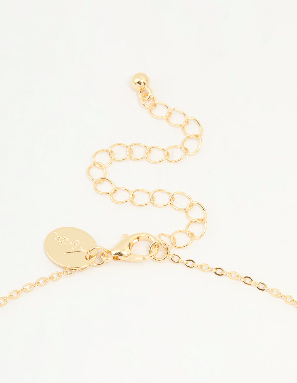 Gold Plated Cubic Zirconia Rondell Necklace