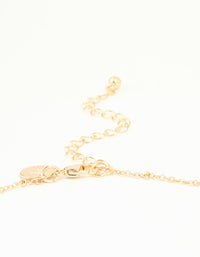 Gold Cubic Zirconia Mary Cross Necklace - link has visual effect only