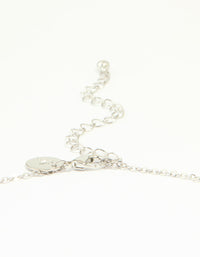 Silver Cubic Zirconia Vine Pear Necklace - link has visual effect only