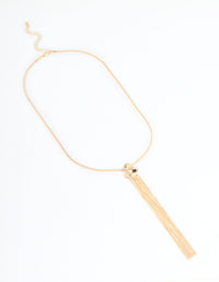 Gold Long Tassel Necklace - link has visual effect only