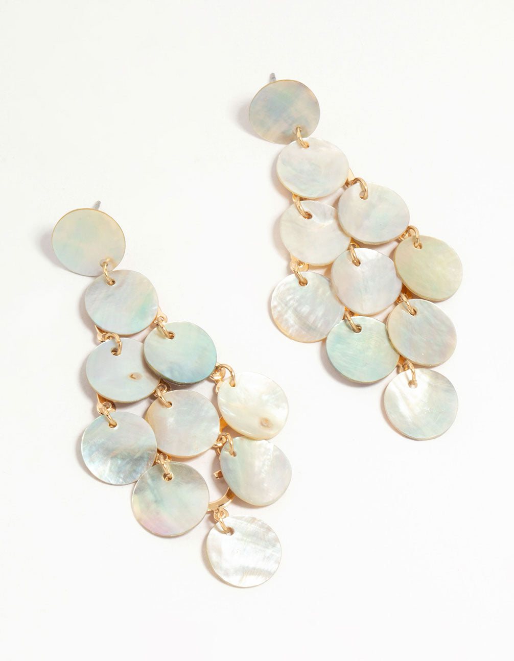 Genuine Shell Chandelier Drop Earrings
