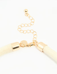 Gold Genuine Shell Layered Disc Cord Necklace - link has visual effect only