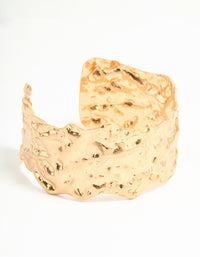 Gold Molten Wide Wrist Cuff - link has visual effect only