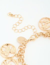 Gold Zodiac Signs Charm Bracelet - link has visual effect only