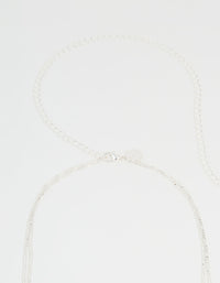 Silver Layered Waist Chain - link has visual effect only
