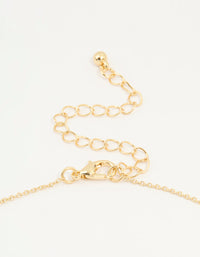 Gold Plated Diamante Wing Charm Pendant Necklace - link has visual effect only