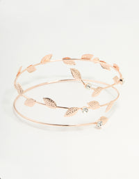 Rose Gold Leaf Wrap Arm Cuff - link has visual effect only