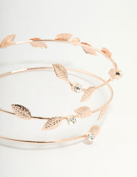 Rose Gold Leaf Wrap Arm Cuff - link has visual effect only