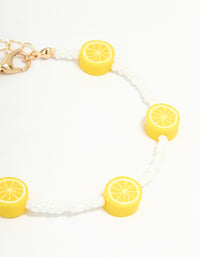 Gold Chain & Lemon Charm Bracelets 3-Pack - link has visual effect only
