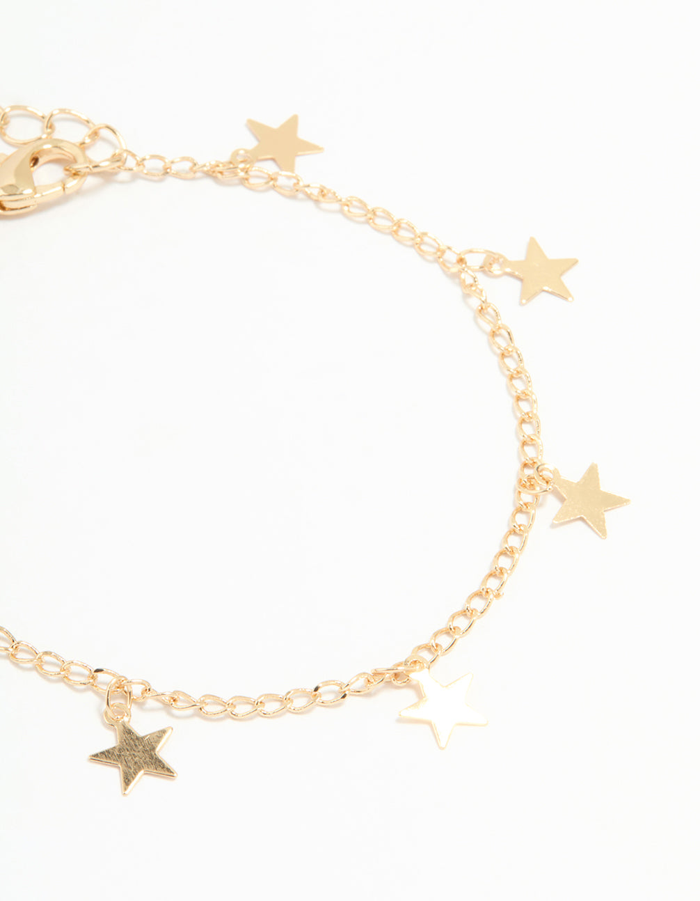Gold Multicoloured Gem & Star Bracelets 3-Pack