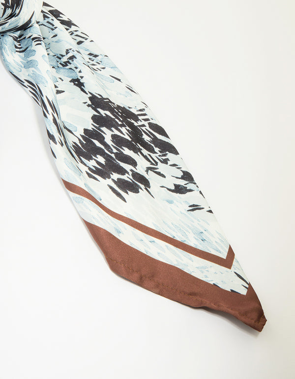 Abstract Animal Print Fabric Scarf