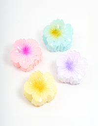 Vibrant Mini Hibiscus Flower Claw Clips 4-Pack - link has visual effect only