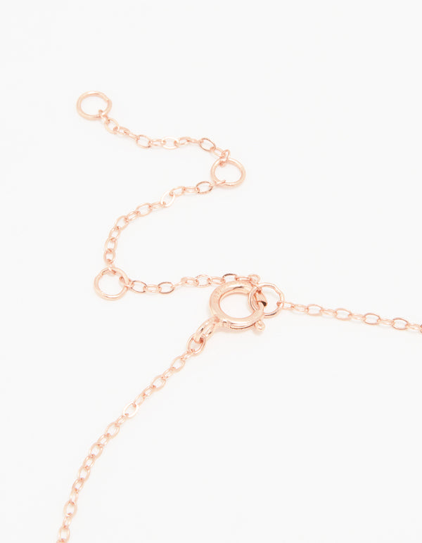 Rose Gold Plated Sterling Silver Butterfly Bracelet