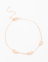 Rose Gold Plated Sterling Silver Butterfly Trio Bracelet - link has visual effect only