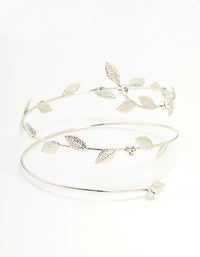 Silver Leaf Wrap Arm Cuff - link has visual effect only