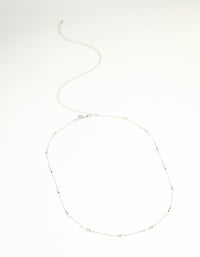 Silver Ball Fine Waist Chain - link has visual effect only
