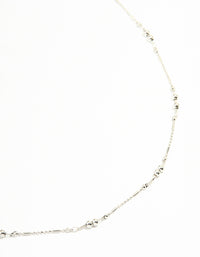 Silver Ball Fine Waist Chain - link has visual effect only