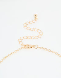 Gold Organic Disc Droplet Necklace - link has visual effect only