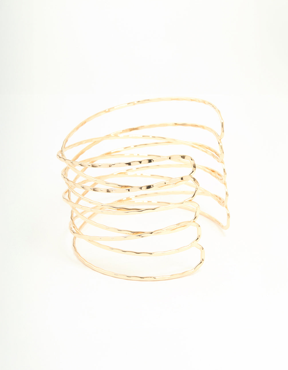 Gold Crisscross Arm Cuff