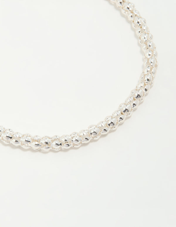 Silver Mixed Chains Bracelet 3-Pack