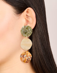 Gold Neutral Circle Drop Earrings - link has visual effect only