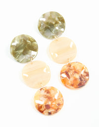 Gold Neutral Circle Drop Earrings - link has visual effect only